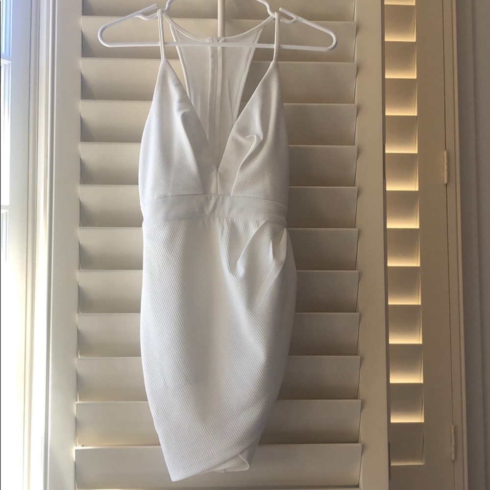 Xenia Deep V and Crossed Bottom Dress